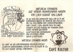 Flyer für die Vokü am 29.1.13